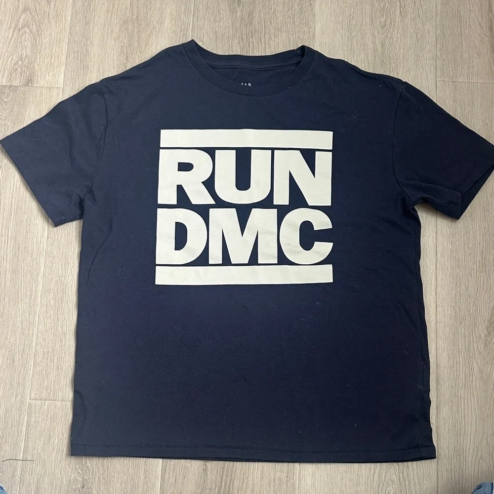 GAP teen RUN DMC Navy Blue T-Shirt size XL